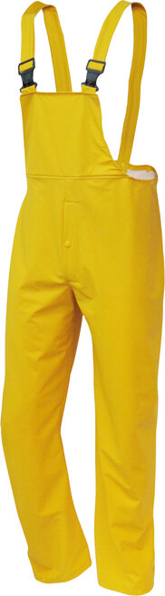 PU-Stretch-Regen-Latzhose gelb, XL