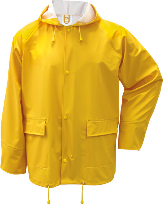PU-Stretch-Regen-Jacke gelb, XL
