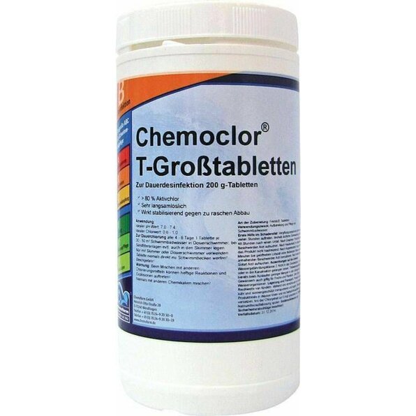 SANIT Chemoclor- T-Großtabletten 1 kg Dose
